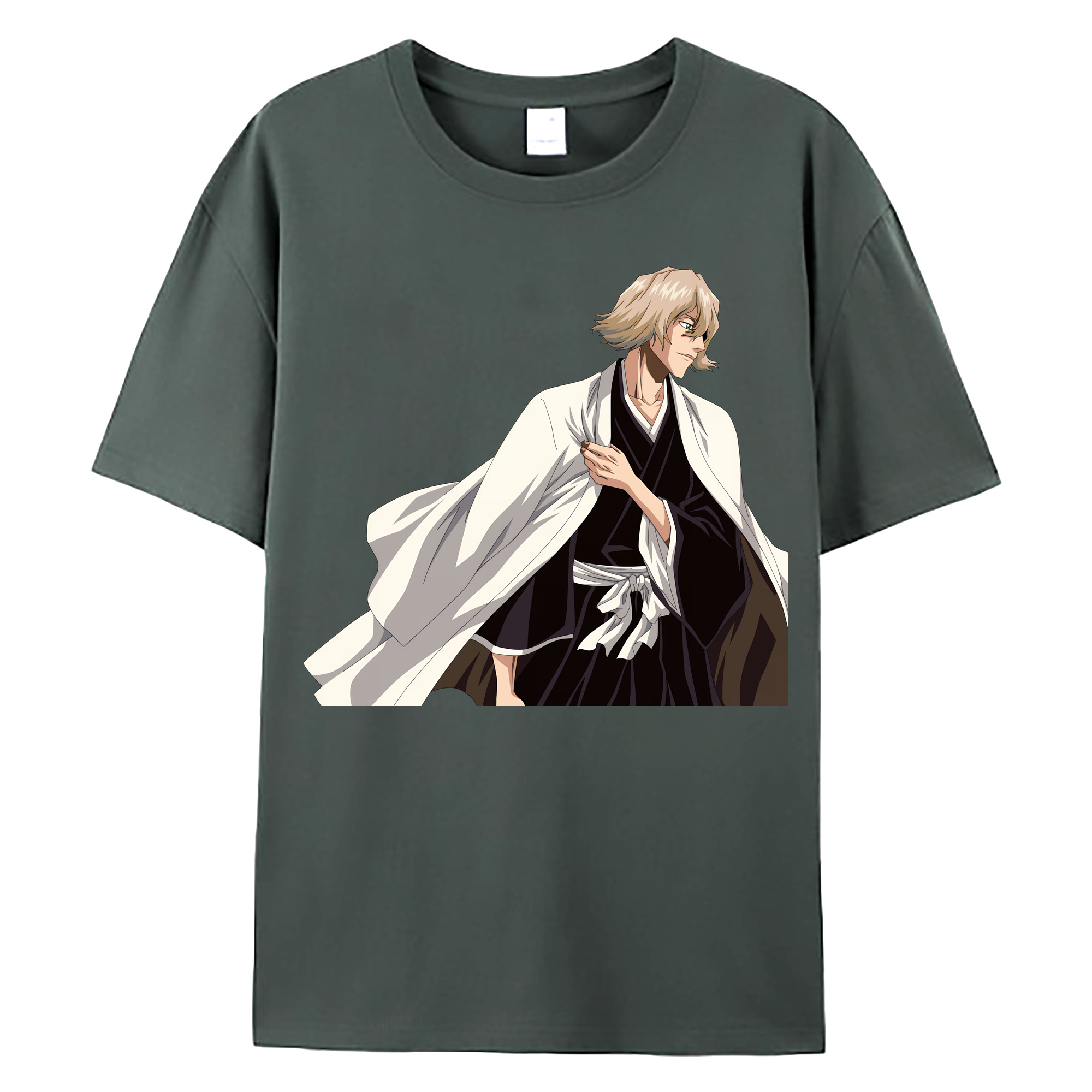 （画像用） "ブリーチ 浦原 喜助（うらはら きすけ） BLEACH Urahara Kisuke " 綿100％ メンズ半袖Tシャツ｜肌触りやわらか＆通気性